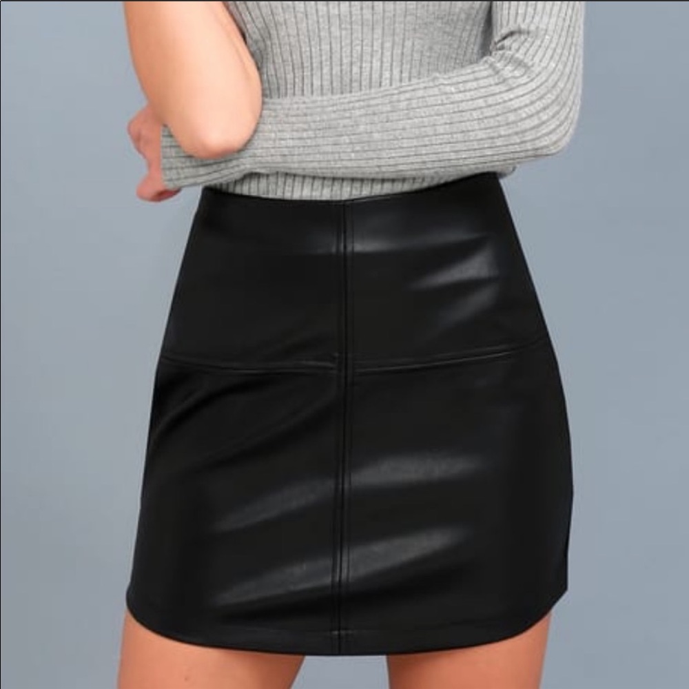 Lulus Pleather Skirt